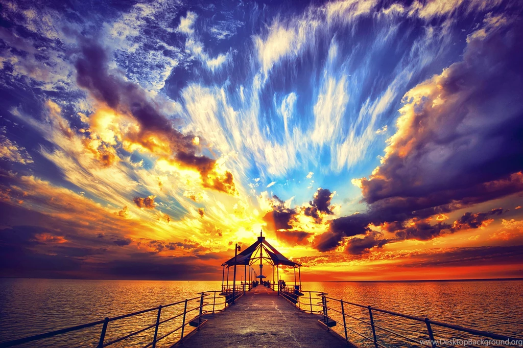 Sunset Clouds Background Images