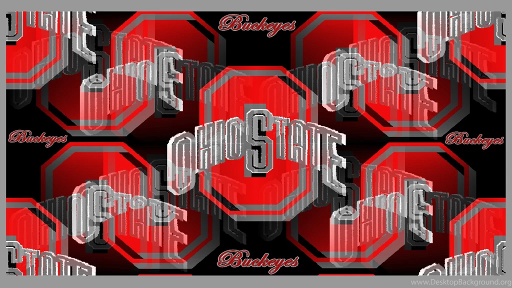 OHIO STATE BUCKEYES RED & GRAY BLOCK O Ohio State Buckeyes ...