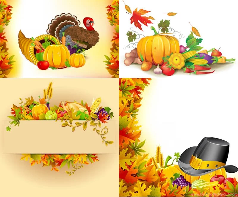 Thanksgiving Day Backgrounds Vector