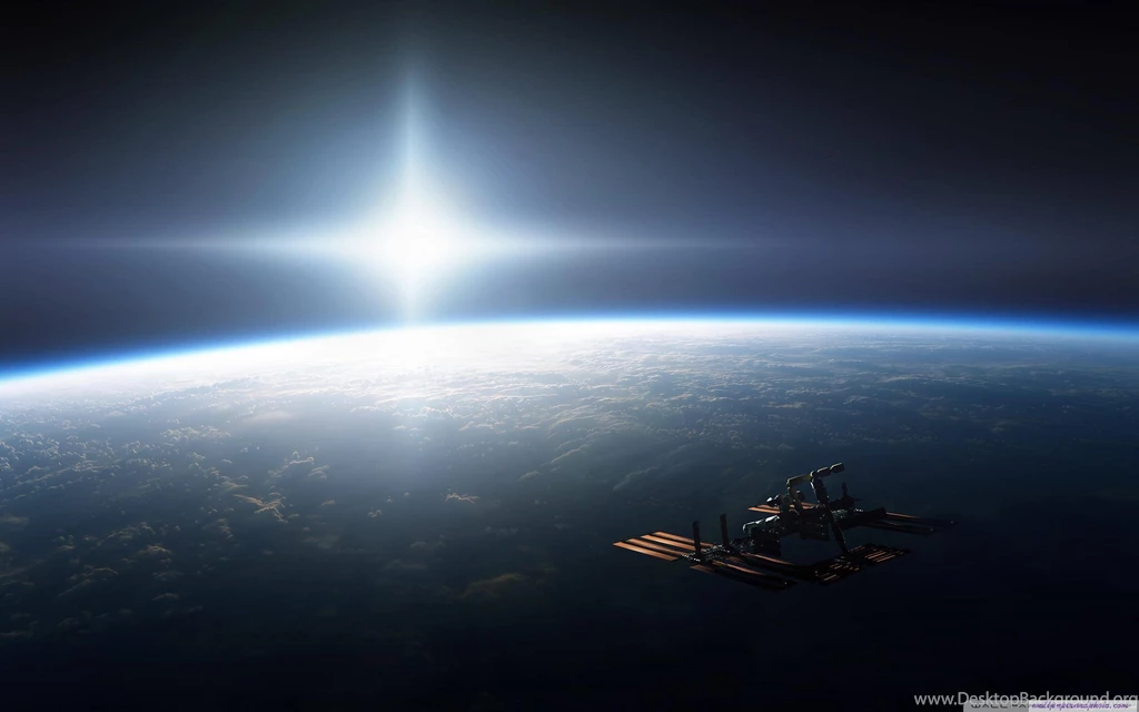 Space Station On Earth Orbit HD 16:9 16:10 Desktop Wallpaper: High ...
