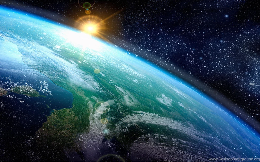 Space Sunlight Hitting Earth Space Light Sun Desktop Backgrounds ...
