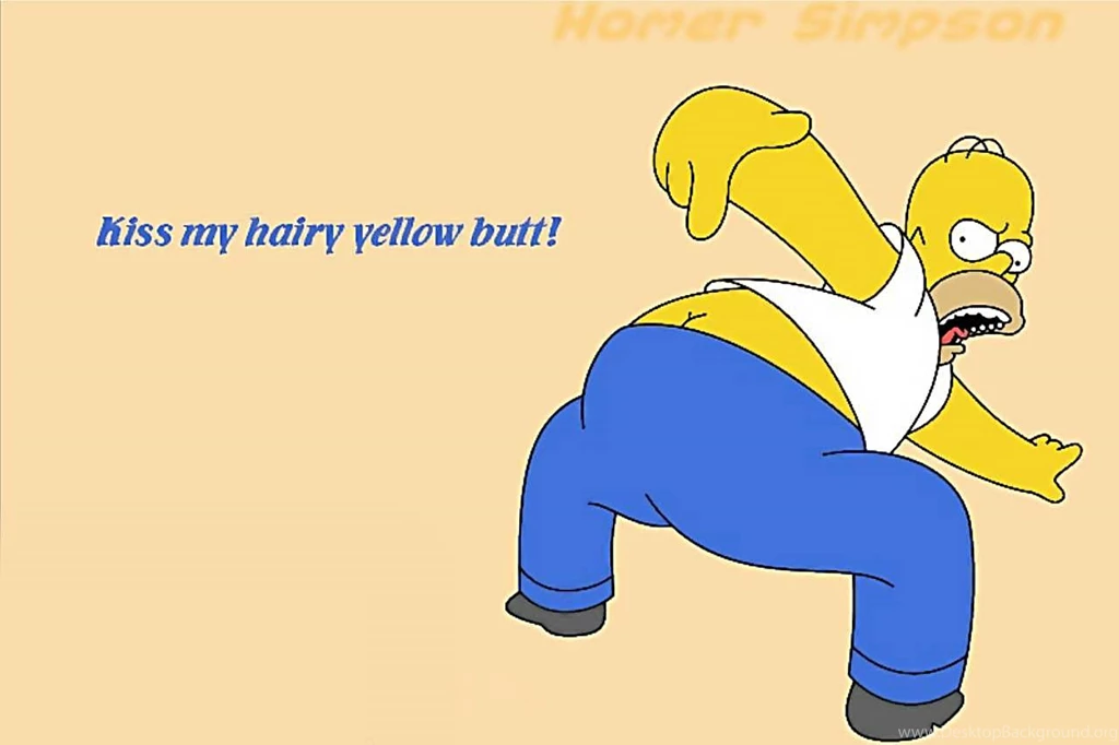 Wallpapers For Windows XP, Homers Butt