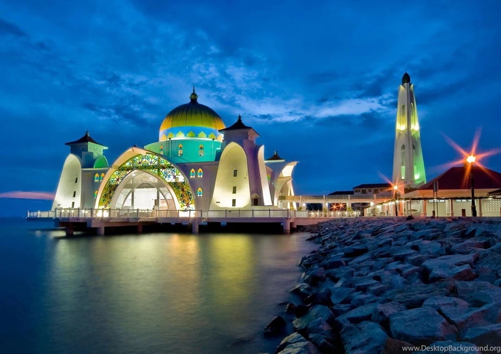 Malacca Straits Mosque Wallpapers 1600x1129 182254