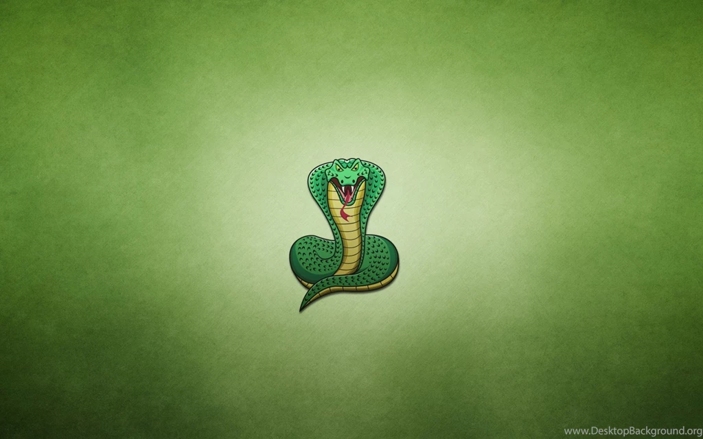 Snake Cobra Green Minimalism