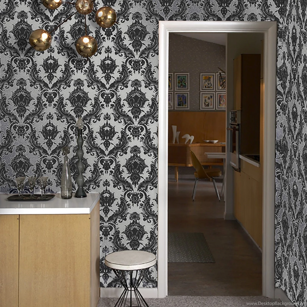 Damsel Self Adhesive Wallpapers In Metallic Silver Design By ...
