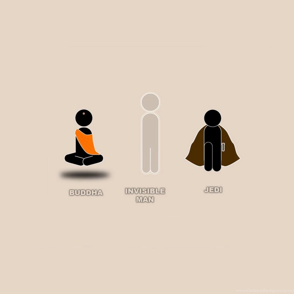 Buddha Invisible Man And Jedi Ipad Wallpapers Hd ...