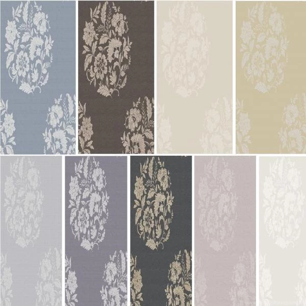 NEW LUXURY FLORAL MOTIF TEXTURED METALLIC HIGH QUALITY NON WOVEN ...