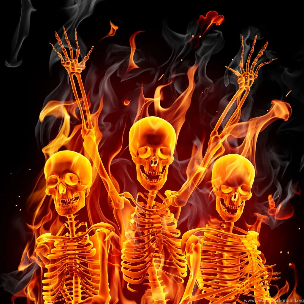 HD Flame Skull The iPad Wallpapers, iPad Backgrounds, Best iPad ...