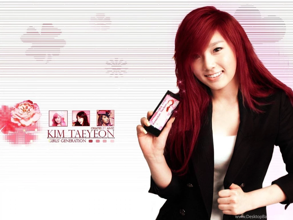 Asians Korean Singers Kim Taeyeon White Backgrounds Wallpapers