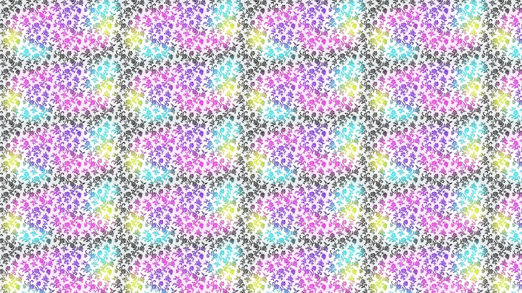 Damask Fluro Desktop Wallpapers