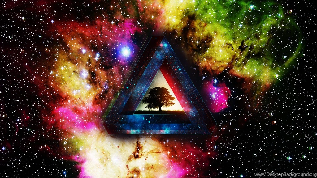 Abstract Trippy Colorful Triangle Wallpapers – Lux Wallpapers