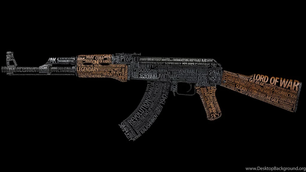 1366x768 Words, Lord Of War, Machine, Kalas, Ak47 Wallpapers And ...