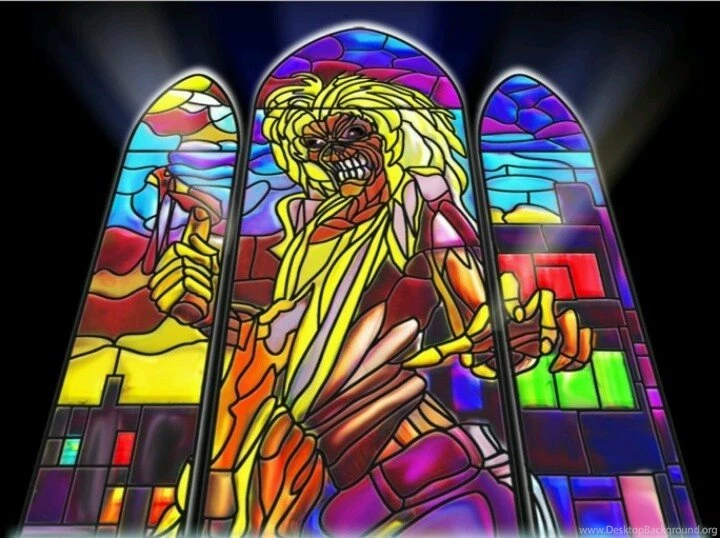Iron Maiden Eddie Stained Glass