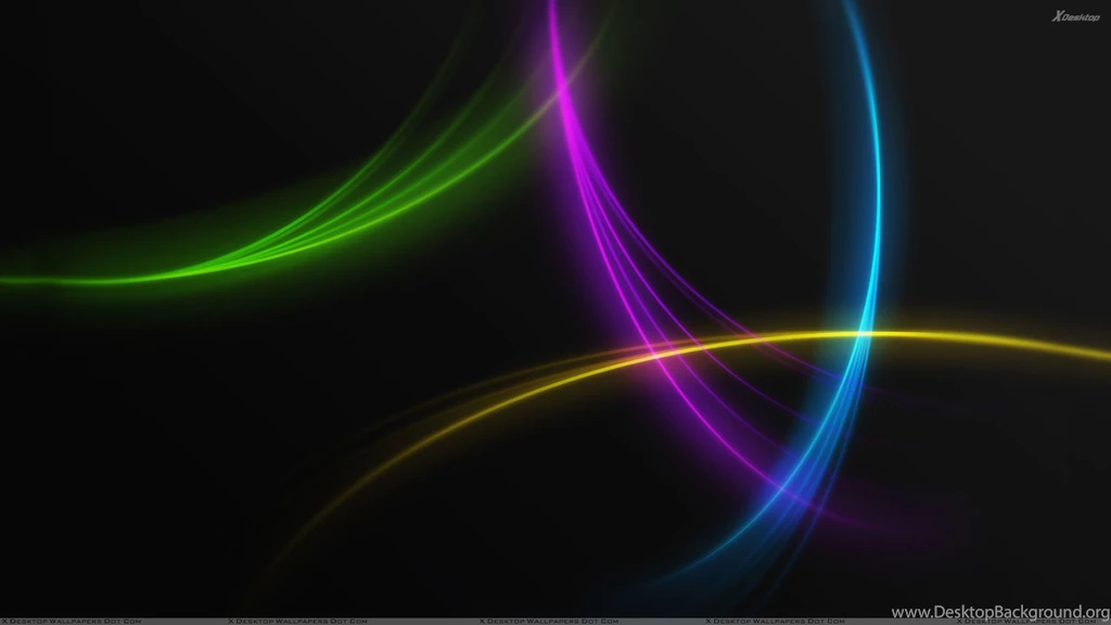 Beautiful Colorful Lines On Black Backgrounds Wallpapers