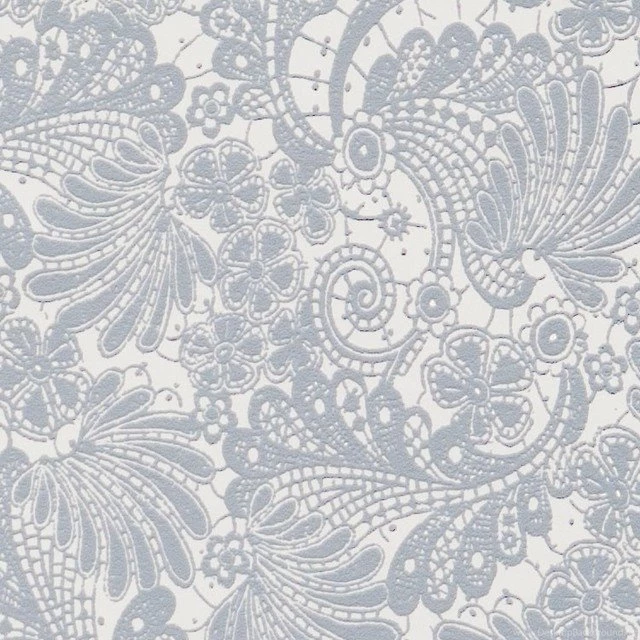Interlace Blue Floral Wallpaper, Sample   Traditional   Wallpapers ...