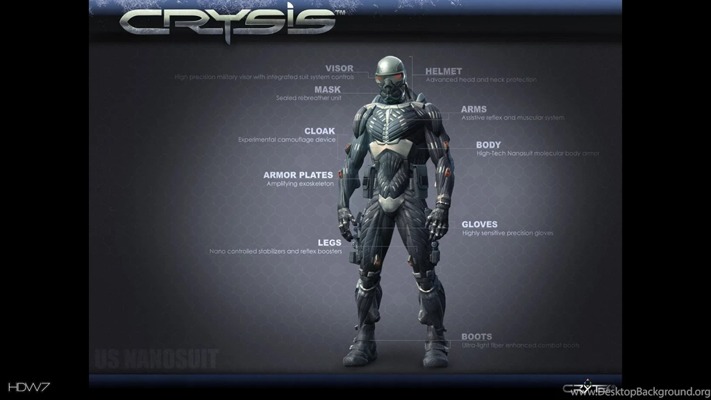 Crysis 2 Nanosuit Anatomy Widescreen Hd Wallpapers
