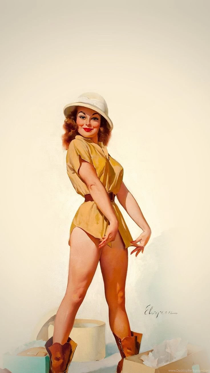 Pinup Girl Illust Art