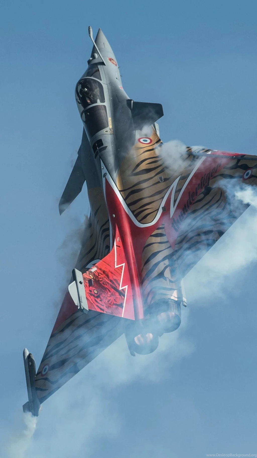 HD Backgrounds Dassault Rafale Tiger Indian Air Force Stunt Air ...