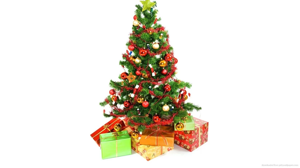 Download 1920x1080 Christmas Tree With Presents Underneath On A ...