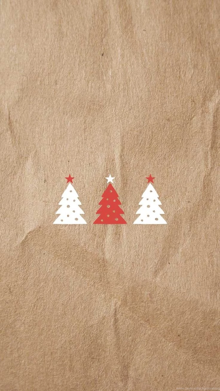 Red & White Christmas Tree Vector