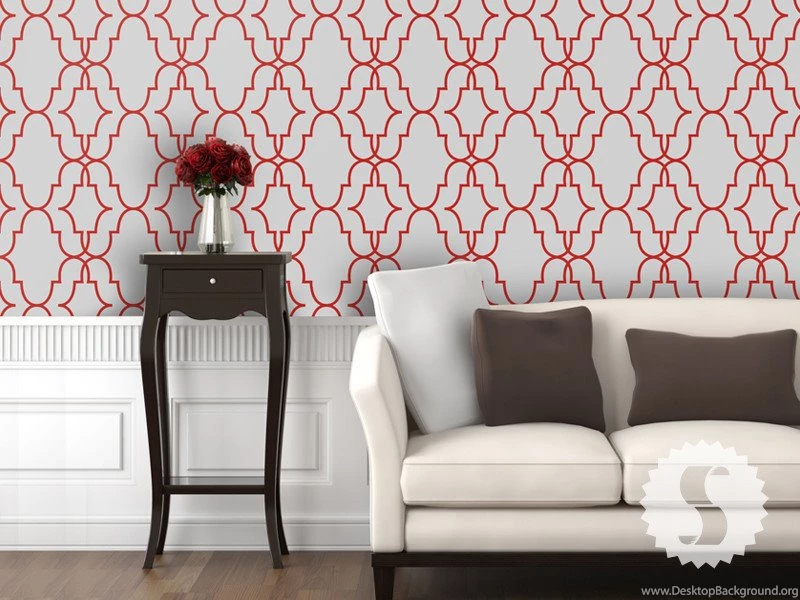 Swag Paper Double Trellis Large Print Peel And Stick Wallpapers ...