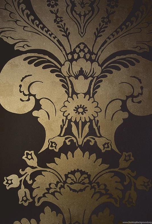 Baudelaire Damask Wallpapers