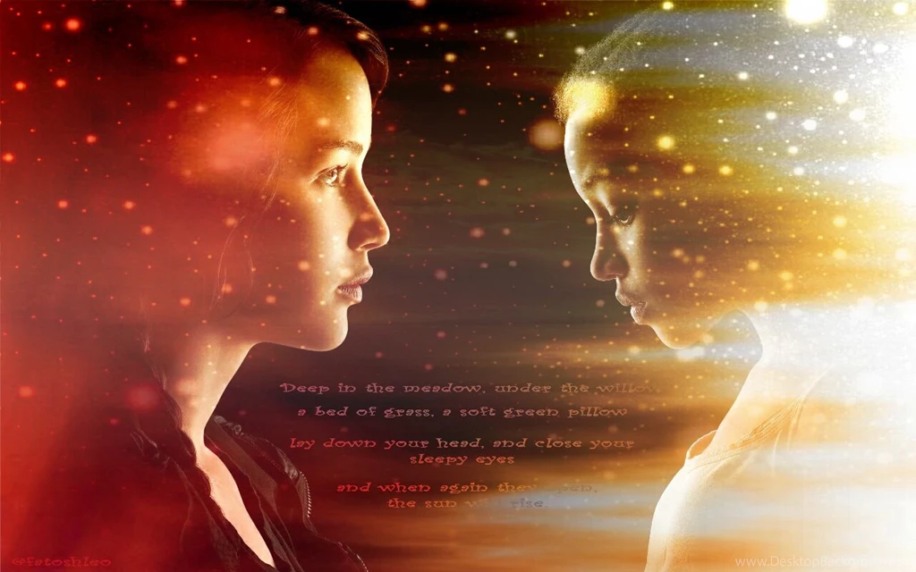 The Hunger Games Wallpaper Katniss And Rue The Hunger Games ...