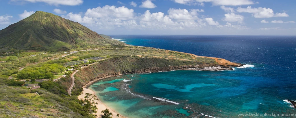 Download Wallpapers 2560x1024 Hanauma Bay, Oahu Island, Hawai, Oahu ...