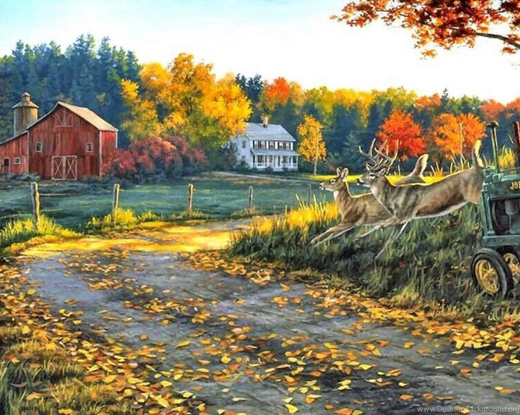 Farm And Fall Colors Wallpapers   (