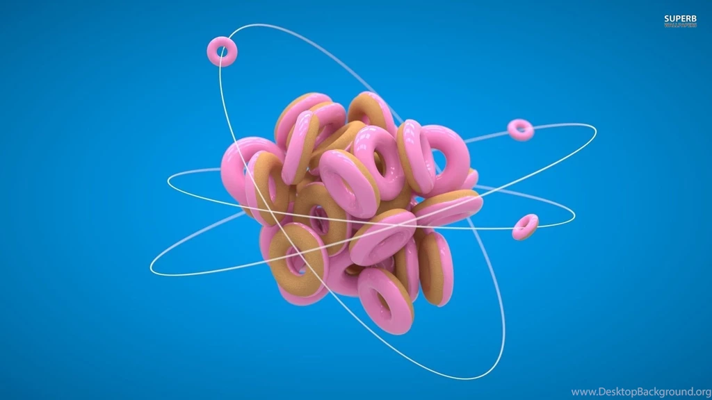 Glazed Doughnut Atom, Donut, 3d, 1920x1080 HD Wallpapers And FREE ...