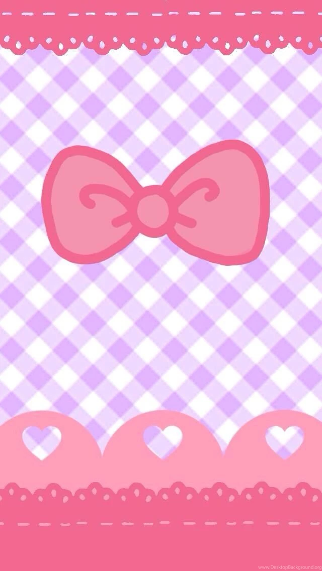 Pink Bow & Gingham Wallpapers