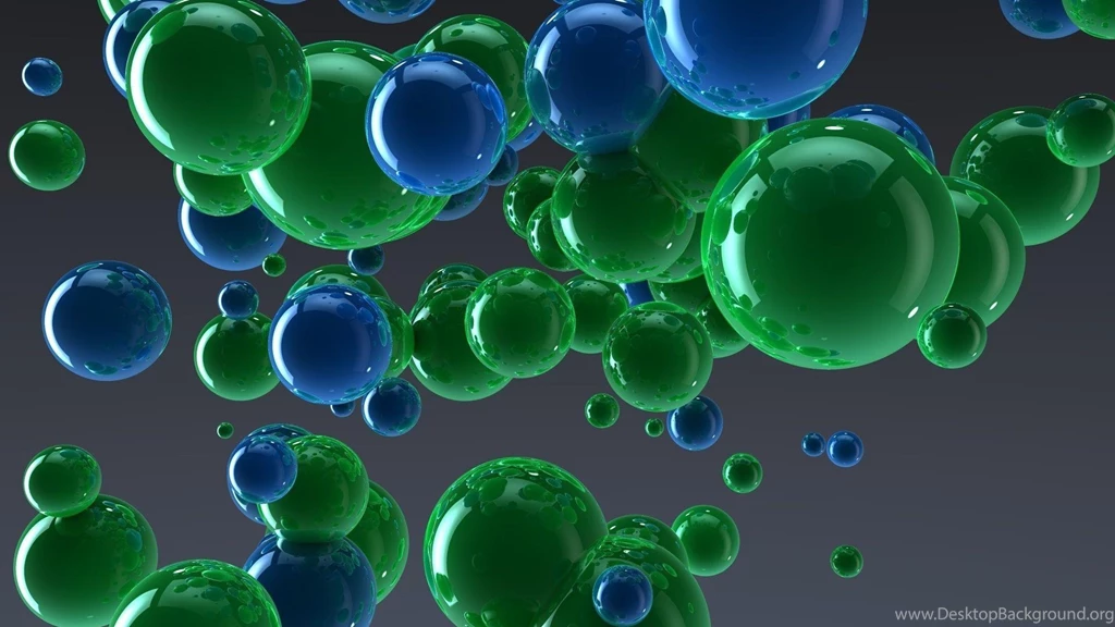 Bubble 3D Blue And Green Bubbles HD Wallpapers, Desktop ...