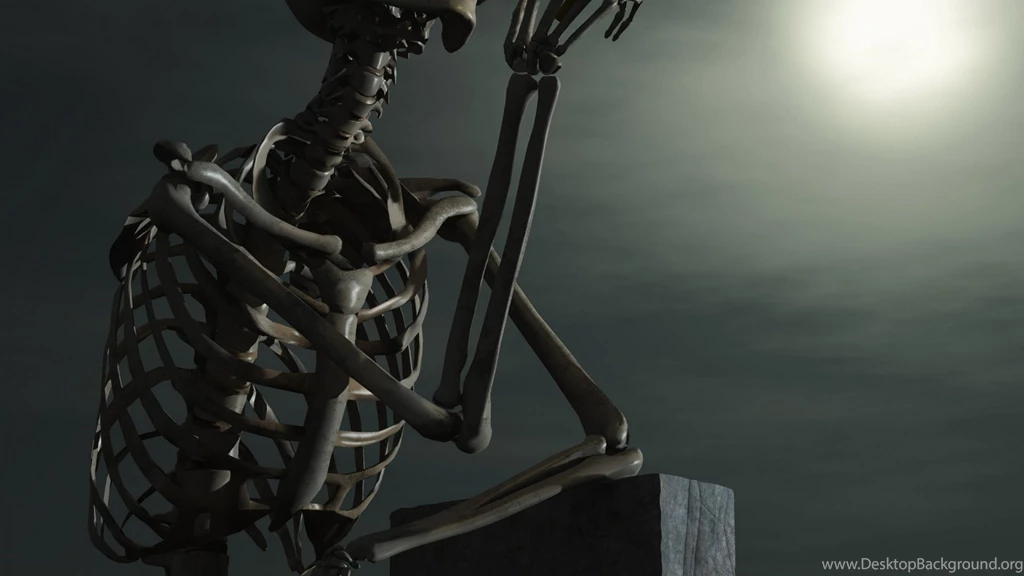 Wallpaper: 3d, Stone, Skeleton Wallpapers