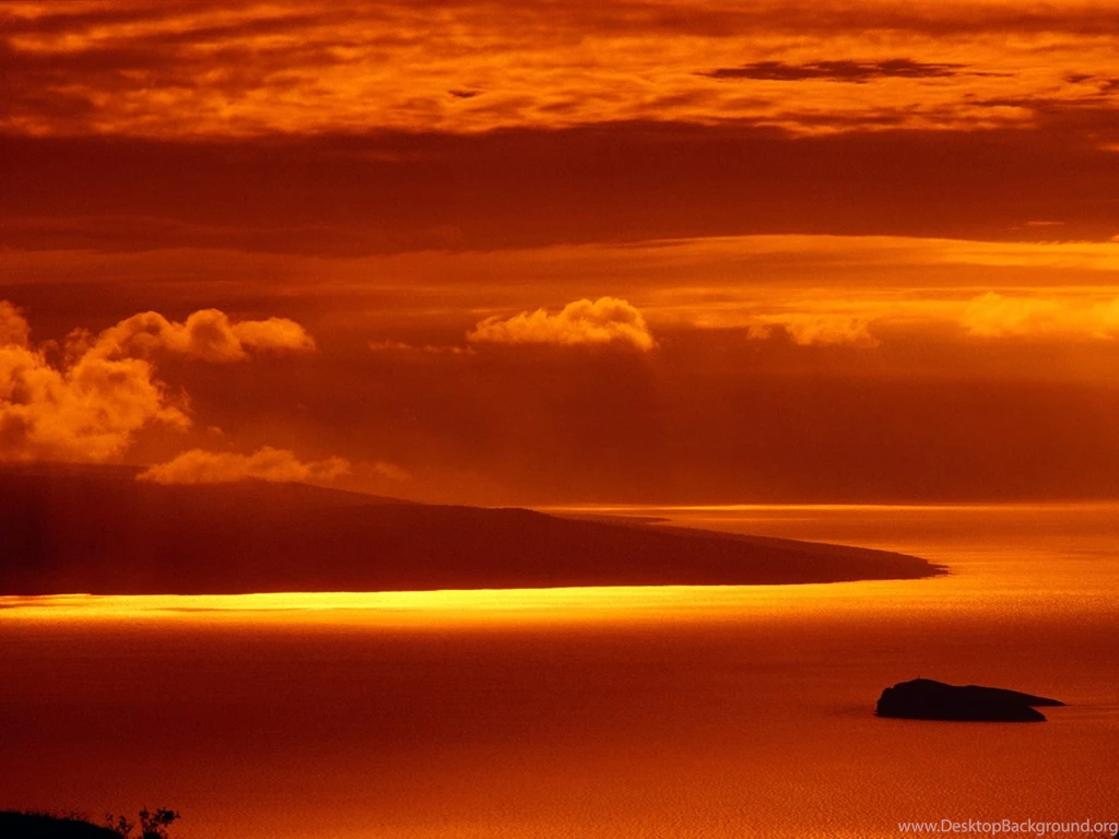 1600x1200 Hawaii Hot Sunset Desktop PC And Mac Wallpapers
