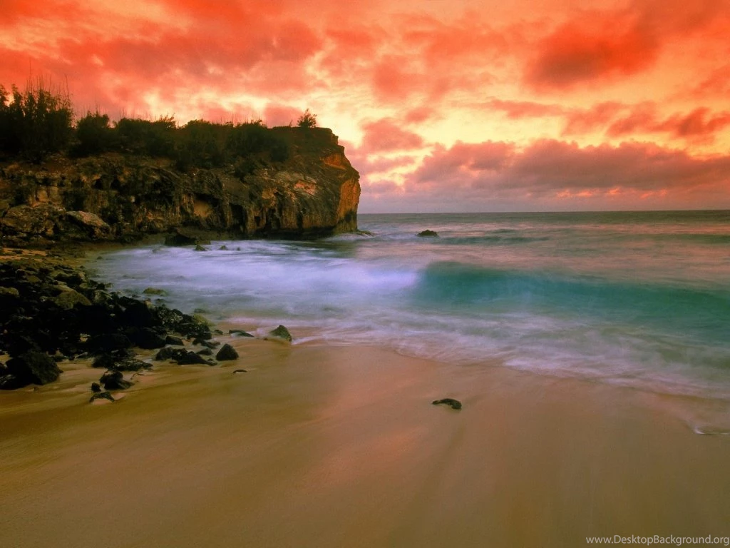 Makes Your Dream Wedding With Hawaii Beach Sunset Wallpapers Best ...