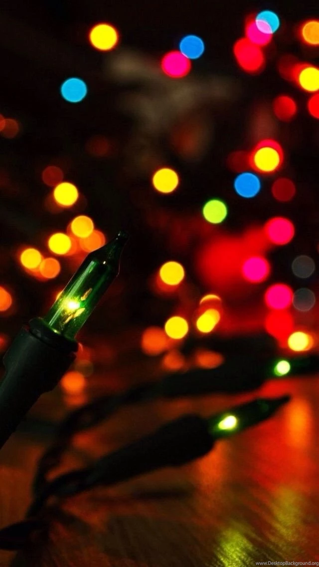 Christmas lights snow wallpaper iphone (1)