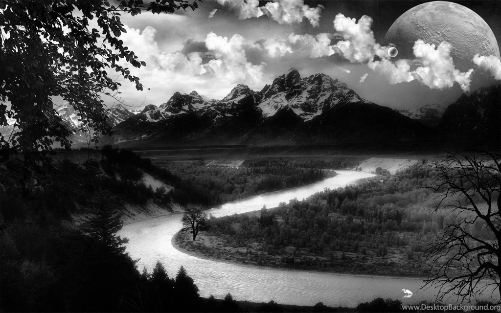Nature HD Wallpapers Black And White W34