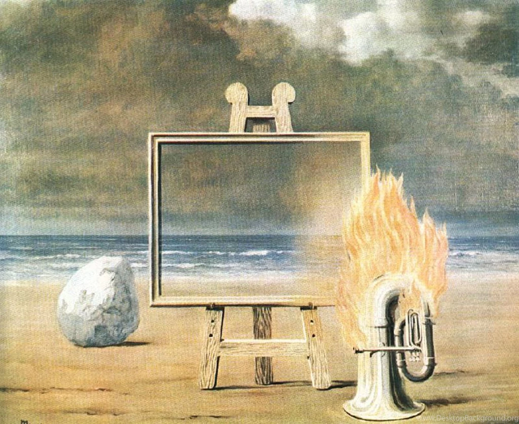 Fair Captive Surrealist Rene Magritte Art Wallpapers Picture