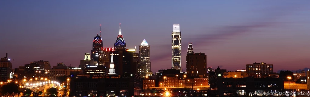 Dual Wide City Lights Wallpapers HD, Desktop Backgrounds 3840x1200
