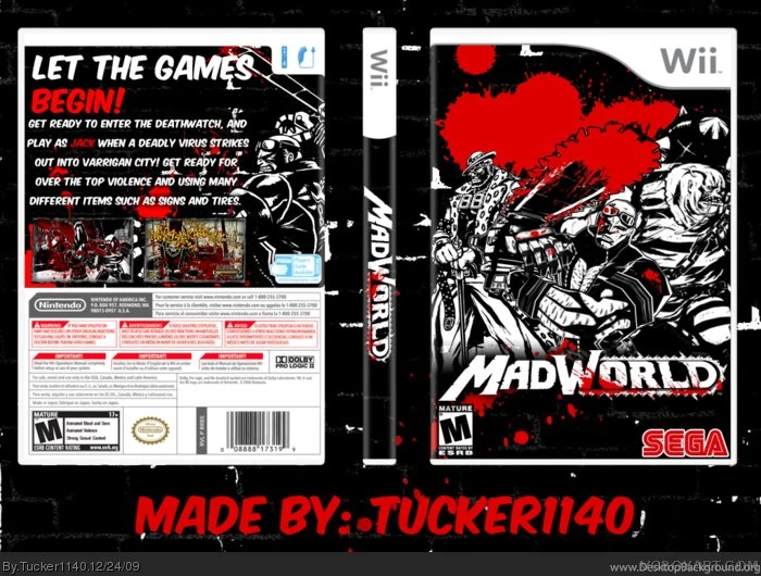 MadWorld Wii Box Art Cover By Tucker1140