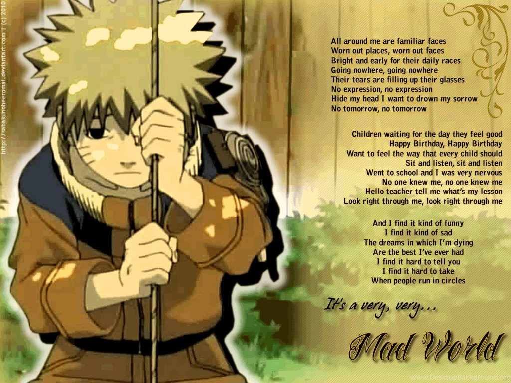 Naruto 'Mad World' By SabakuNoHeeromai On DeviantArt