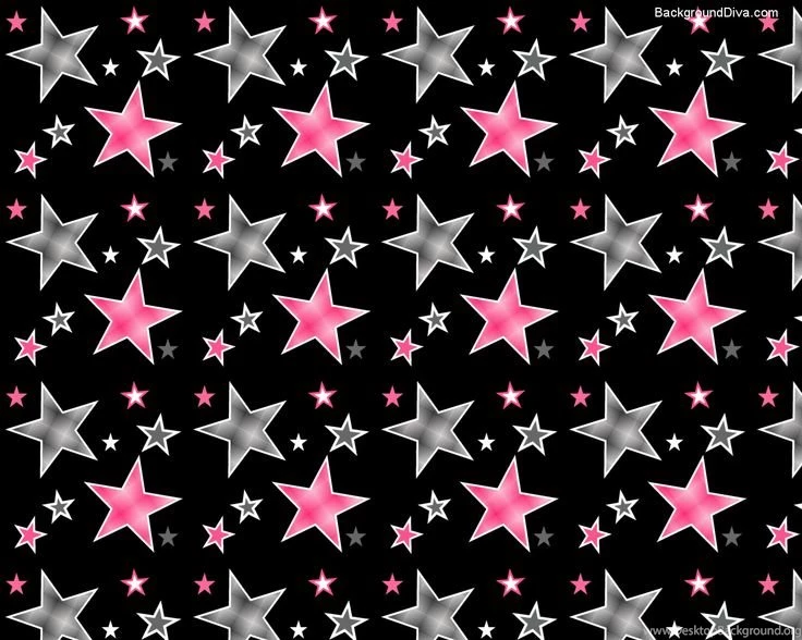 Hot Pink Stars Wallpapers