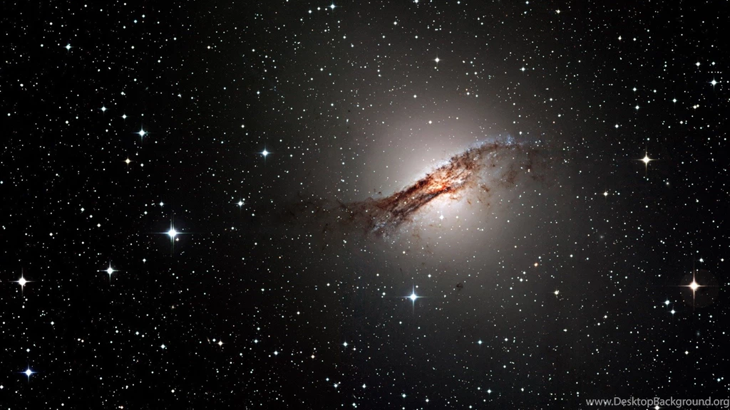 Wallpapers Black, Galaxy, Stars, Centaurus A, NGC 5128, Prominent ...