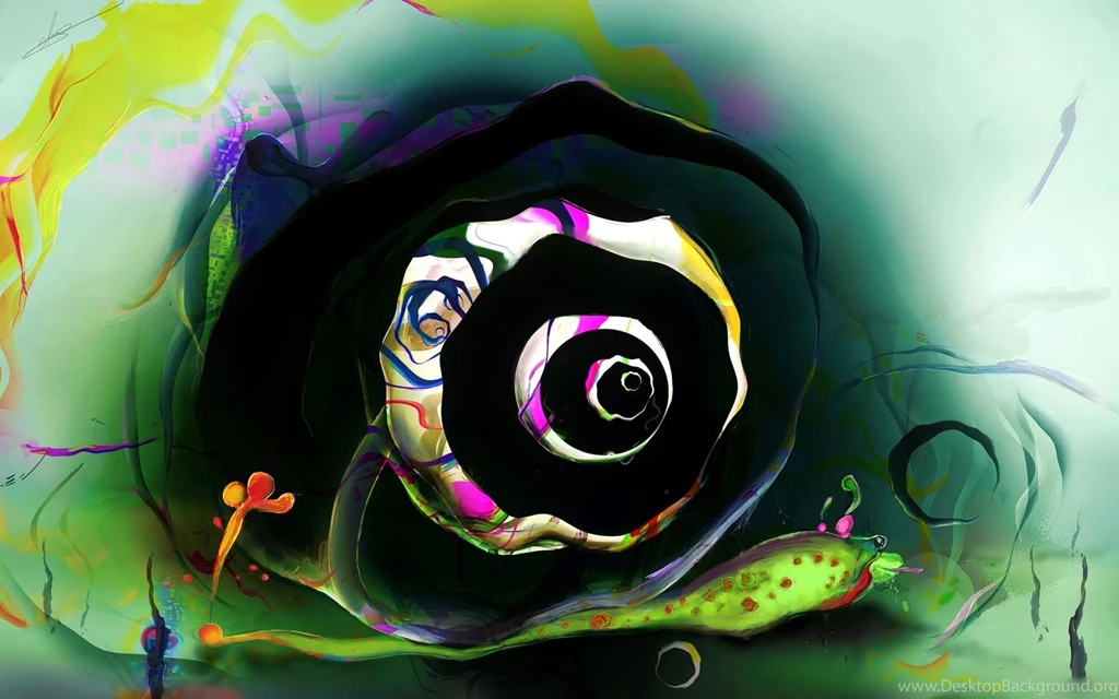 Desktop Wallpapers · Gallery · Humor · Modern Snail