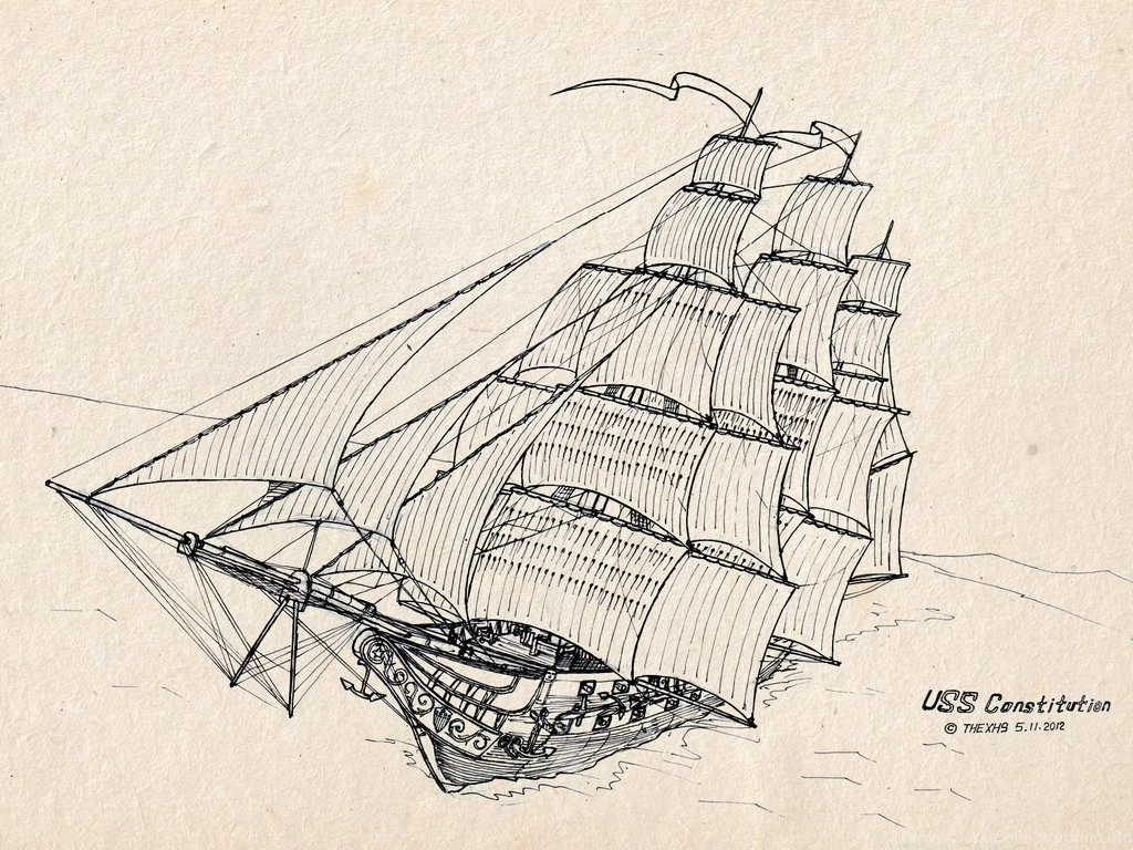 USS Constitution By TheXHS On DeviantArt