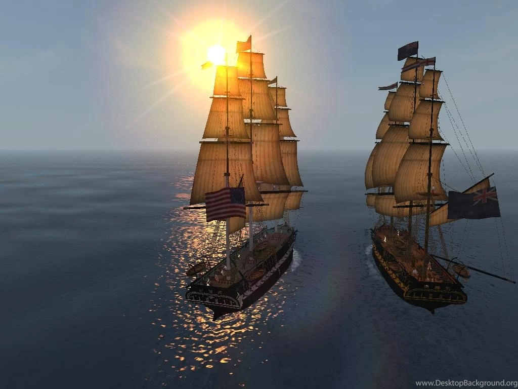 USS Constitution Vs. British Frigate Image   Pirates Of The ...