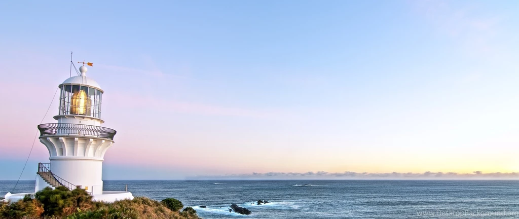Download Wallpapers 2560x1080 Lighthouse, Storm, Sea, Sky, Hdr ...