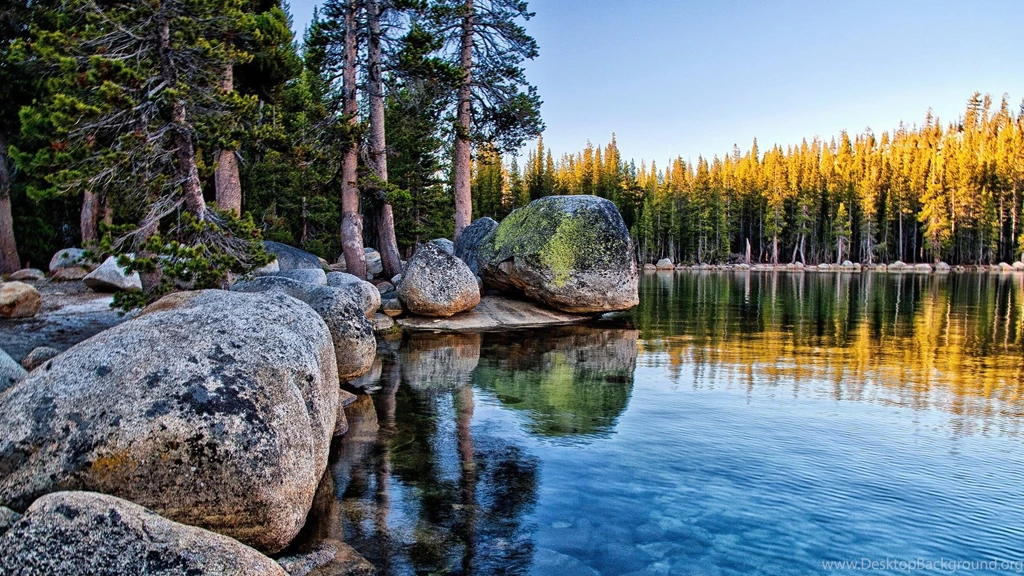 1920x1080 Lake Rocks Trees Nice Yosemite Desktop PC And Mac Wallpapers