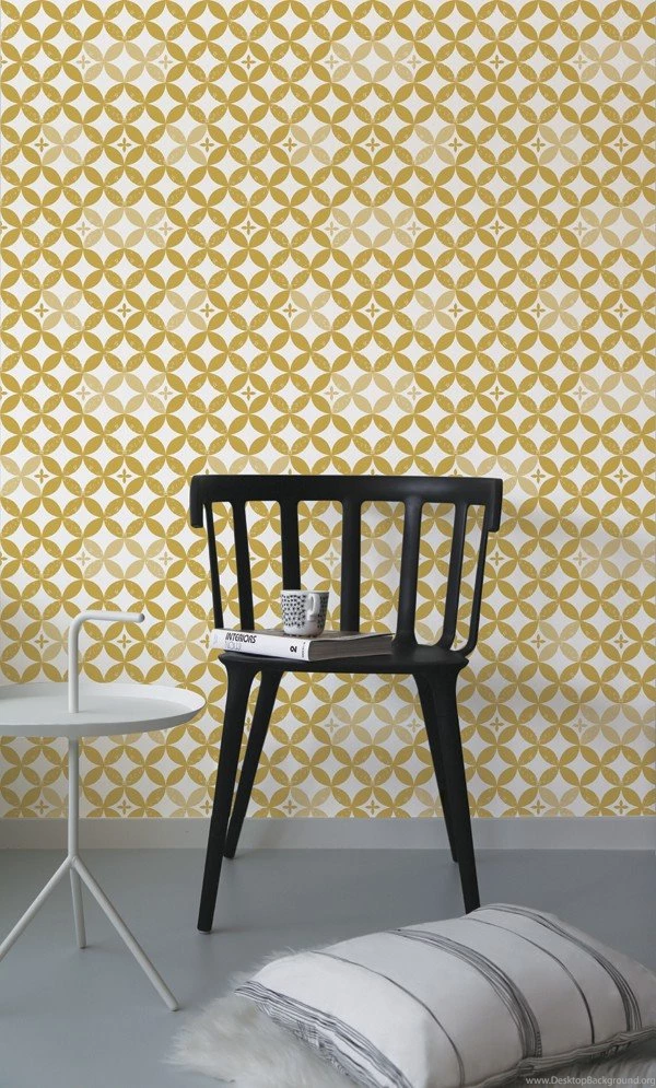 Wallpapers Visionary Mustard   Wall