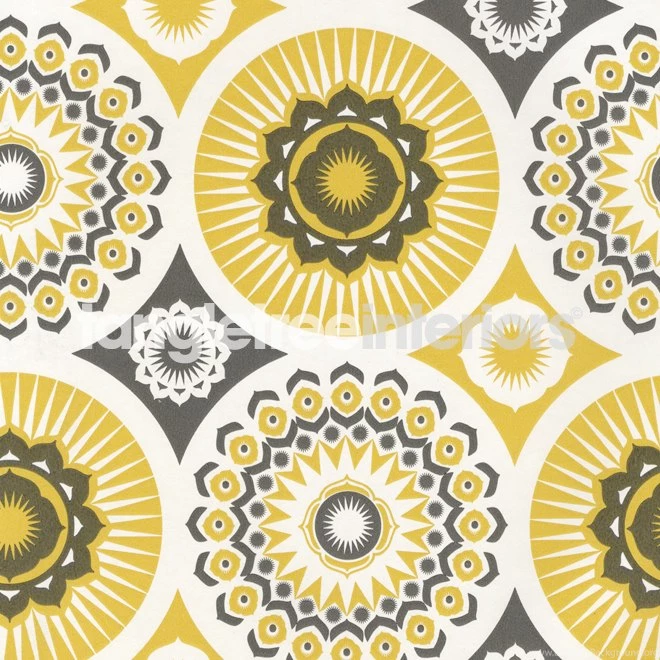 Darjeeling Wallpapers From Mini Moderns   AZDPT021   Mustard